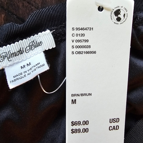 Kimchi Blue Emory Polka Dotted Tulle Bubble Micro Skirt, Brown Black, Size MED - Picture 8 of 8